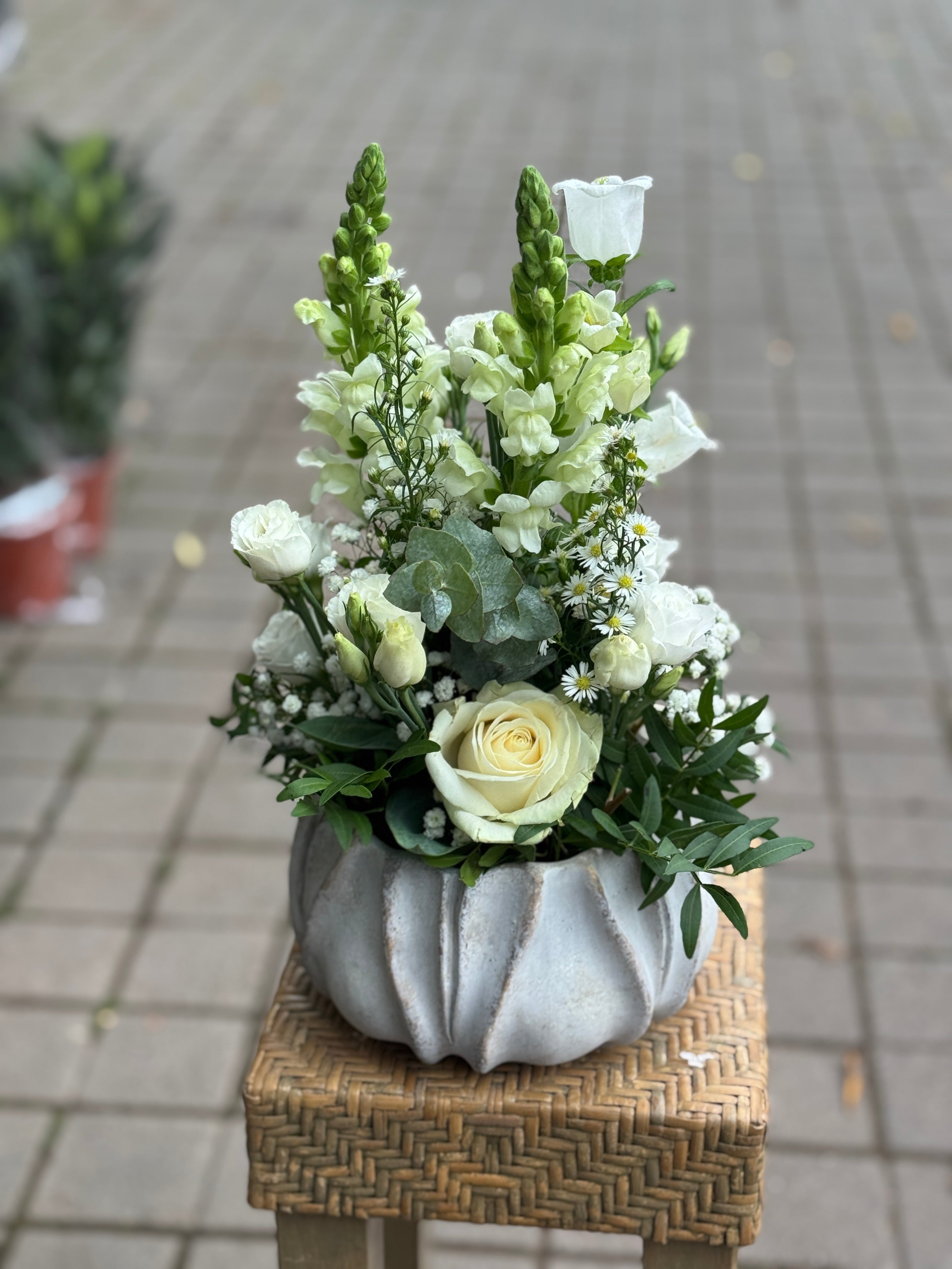 Bloemstuk in de hoogte