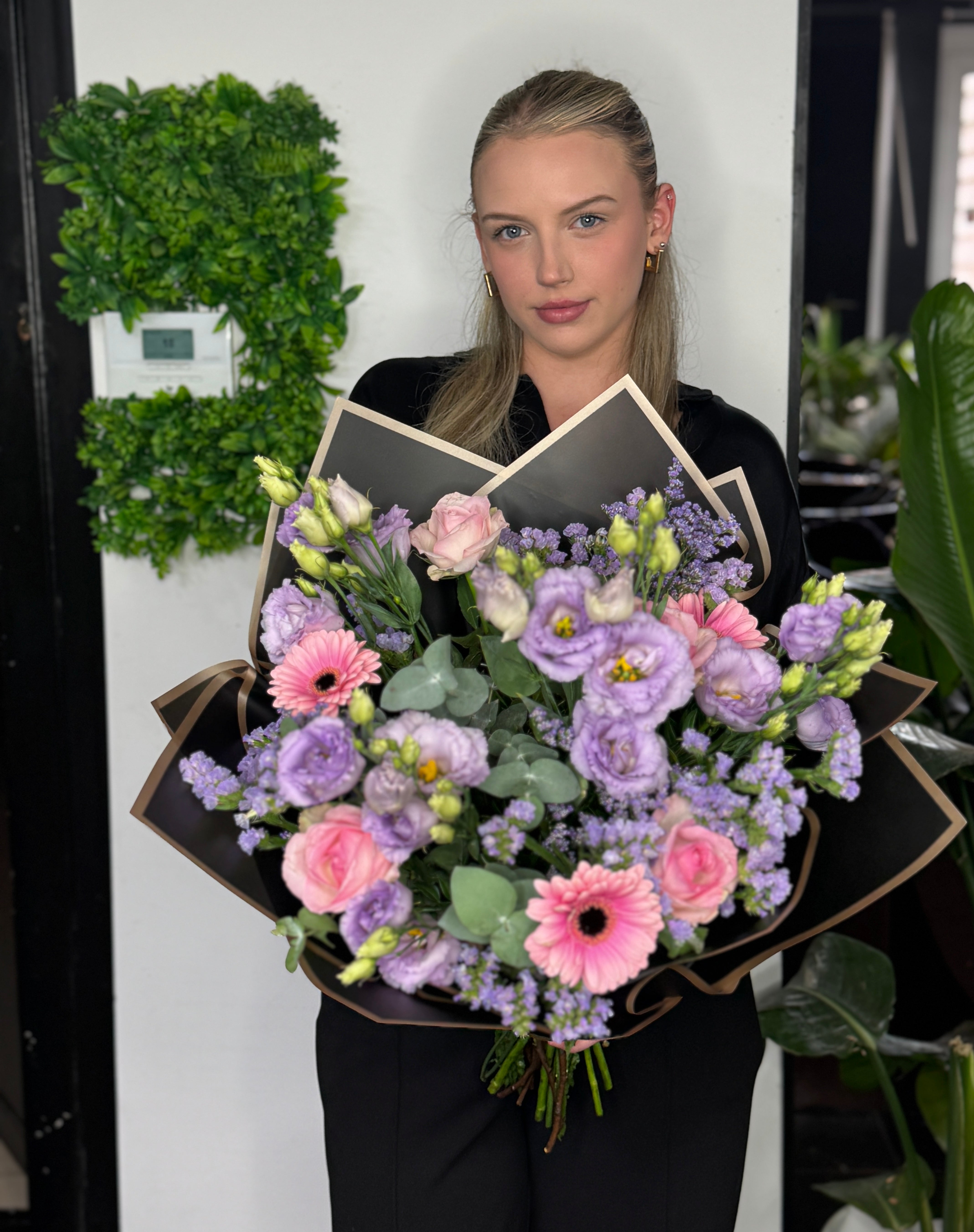 Roos met licht paars