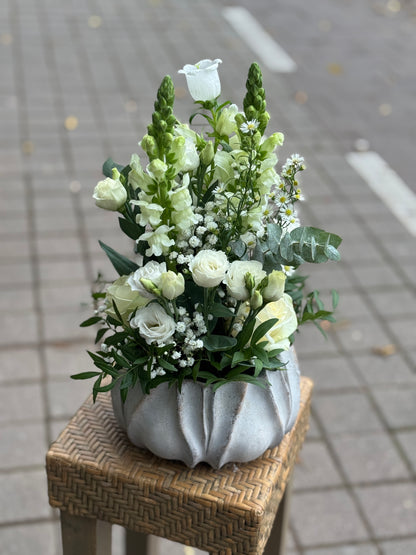 Bloemstuk in de hoogte