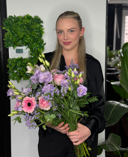 Roos met licht paars