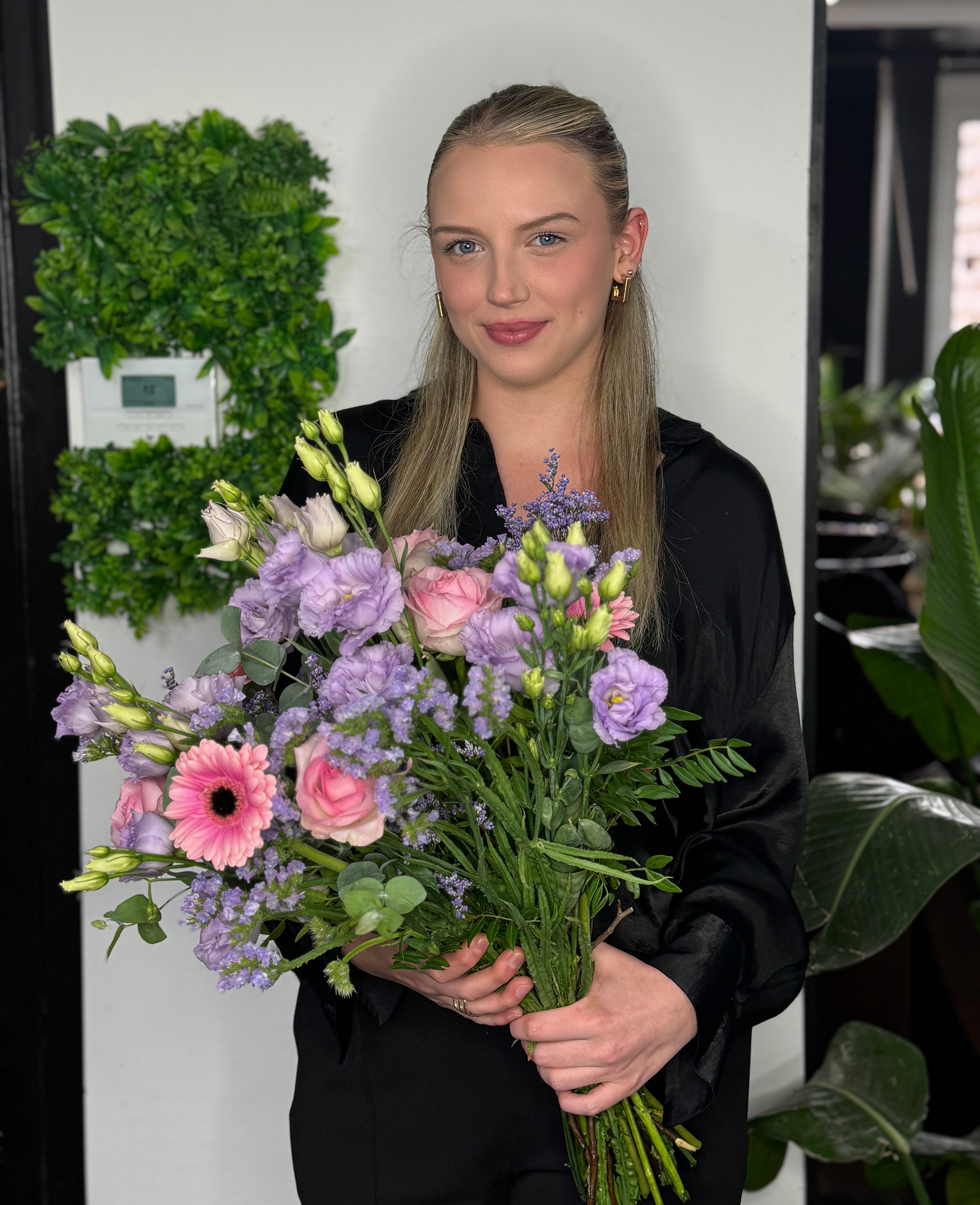 Roos met licht paars