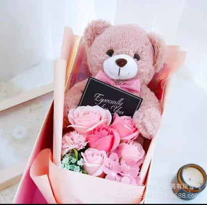 Bear & roses Giftbox