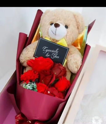 Bear & roses Giftbox